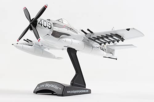 Daron Postage Stamp A1H SkyRaider 1/110 Papoose Flight PS5364-3, White