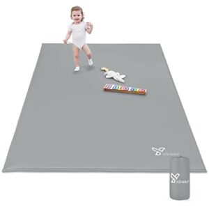 Yobear Baby Playpen Mat, 71"x 59"x 1.18“ Self-Inflating Play Mat for Babies and Toddlers, Roll Up & Waterproof Foam Crawling Mat for Floor, Portable Playmat for Babies with Travel Bag