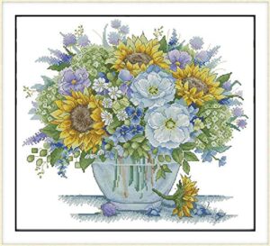 zuoanlf cross stitch kits,cross-stitch stamped kits for kids adults beginner,diy embroidery 11ct 19.7*21.7inch
