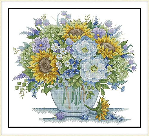 ZuoAnLF Cross Stitch Kits,Cross-Stitch Stamped Kits for Kids Adults Beginner,DIY Embroidery 11CT 19.7*21.7inch