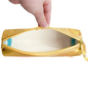 Mily Hologram Pencil Case Wrap Comestic Bag (Gold)