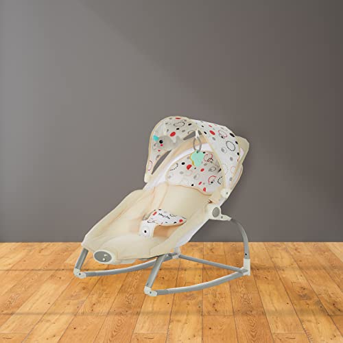 Dream On Me We Rock Infant Rocker IIPerfect to Calm Baby, Comfy Time, White