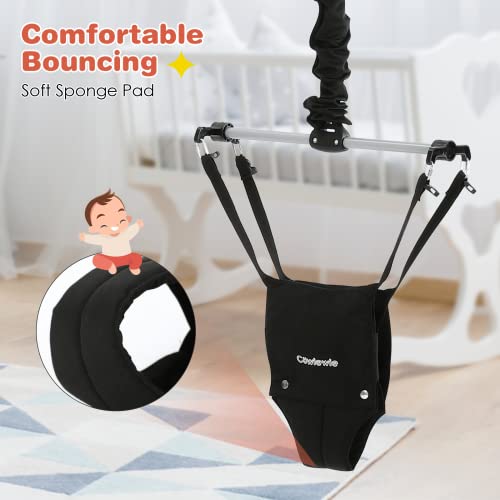 Cowiewie Baby Jumper with Stand, w/Walking Harness Function, Have Fun for Baby Infant, Hands Free for Mom