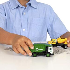 Tonka - Metal Movers Combo Pack - Garbage Truck & Cement Mixer (Grey Compound)