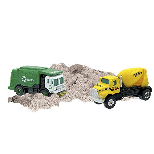 Tonka - Metal Movers Combo Pack - Garbage Truck & Cement Mixer (Grey Compound)