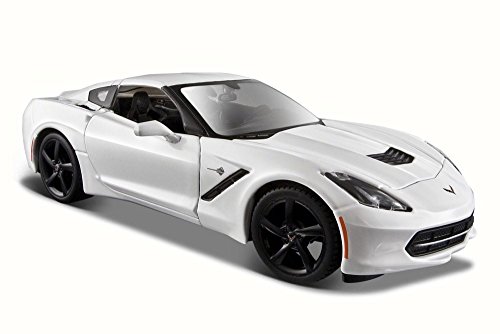 MAISTO 31505 2014 14 Chevy Corvette C7 Stingray Coupe 1/24 DIECAST White,#G14E6GE4R-GE 4-TEW6W206809