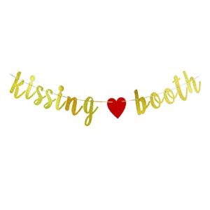 kissing booth banner valentine’s day, anniversary , birthday courtship wedding party decorations