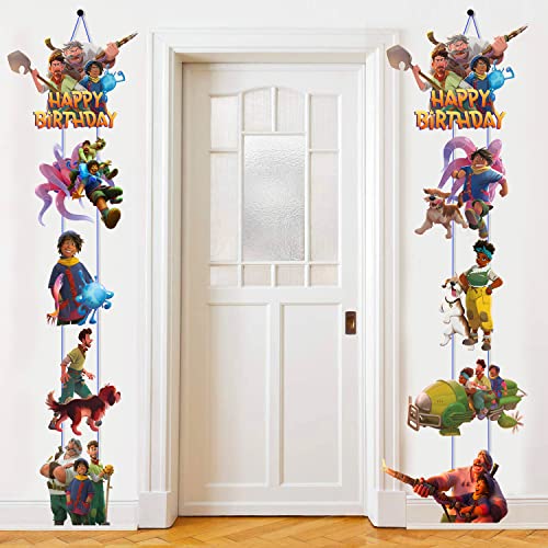 Strange World Porch Sign Door Hanging Banner, Strange World Movie Theme Birthday Party Supplies for Strange World Party Decorations Decor