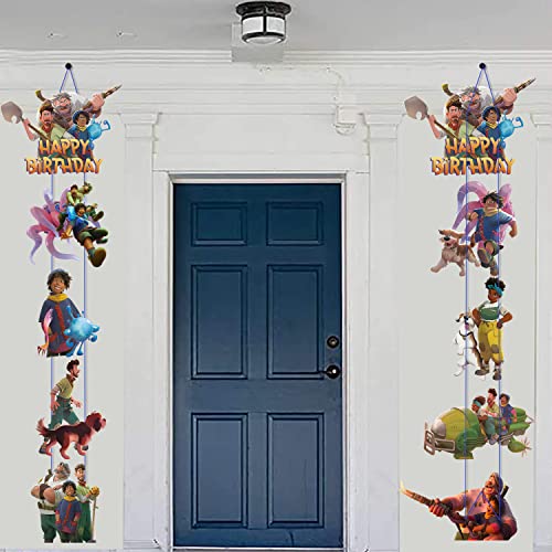 Strange World Porch Sign Door Hanging Banner, Strange World Movie Theme Birthday Party Supplies for Strange World Party Decorations Decor