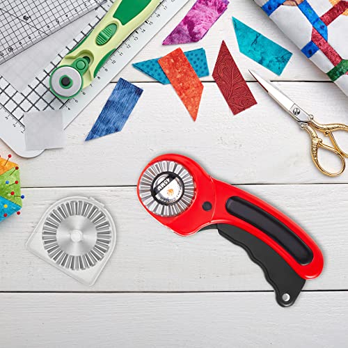 20 Pieces 45 mm Wave Rotary Blade Replacement Cutter Pinking Refill Blades Wavy Circular Edge Blade for Quilting Scrapbooking Sewing Cutting Paper Cloth Fabric Arts Crafts Tools