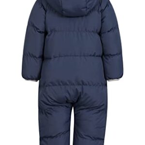 Mountain Warehouse Frosty Toddler Padded Suit - Fleece Lined Snowsuit Navy 12-18 Months