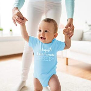 I Enjoy A Little Formula - Math Nerd - Funny Cute Novelty Infant Creeper, One-Piece Baby Bodysuit (Light Blue, 6 Months)