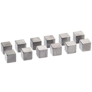 BBTO 12 Pieces Tungsten Weights 1/4 Inch Incremental Cubed Car Cube Weights Compatible with Pinewood Car Derby Weights (2 Ounce)