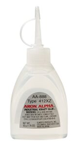 aron alpha 412xz (100 cps) high heat (250 f) and impact resistant instant adhesive 50 g (1.76 oz) bottle