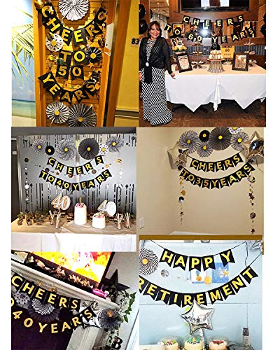 75th Birthday Decorations for Women or Men by Homond, 75th Anniversary Decorations, 75th Bday Decorations, Cheers to 75 Years Banner, 75 Birthday Decor, 75 Years Old Party Favors Supplies