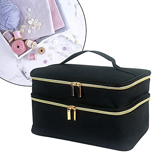 Colaxi Sewing Accessories Storage Box Multifunction Supplies Portable Pouches Tools Durable Wear Resistant Gift for Buttons Embroidery Clips Office