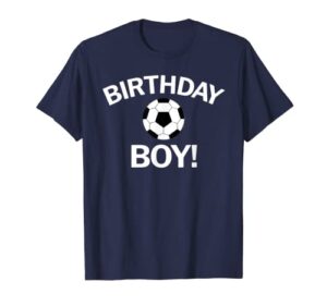 birthday boy soccer t-shirt