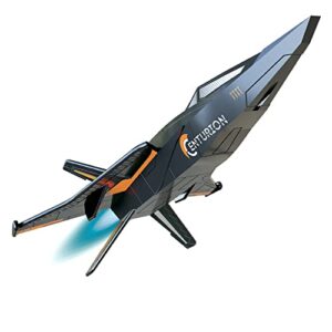 Estes Space Corps Centurion Model Rocket Starter Set - Includes Rocket Kit (Quick and Easy Assembly), Launch Pad, Four AA Batteries, and Three Motors