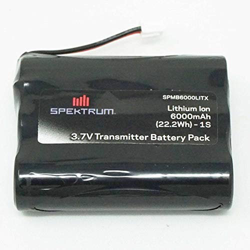 Spektrum 3.7V 6000mAh 1S Transmitter Battery: iX12/NX6/NX8 Tx Plug (XH-1S), SPMB6000LITX