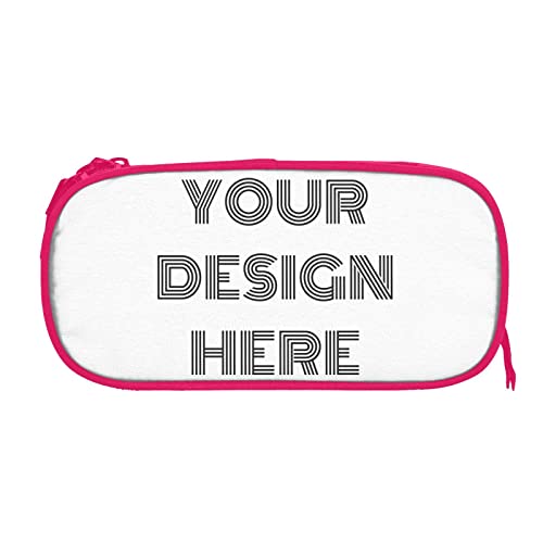 Custom Pencil Case Design Your Own Big Capacity Multifunction PersonalizedBox Bag for Students Stationery,School,Office Pink, One Size