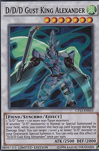 Yugioh D/D/D Gust King Alexander - CT13-EN010 - Super Rare - Limited Edition NM ^G#fbhre-h4 8rdsf-tg1327386