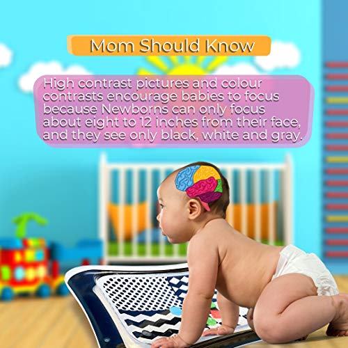 Infantable Infants and Toddlers high Contrast Tummy time Baby Water mat - Perfect for Practicing Tummy time with high Contrast and Have Fun Play Activity Center Your Babys Gear Must Haves