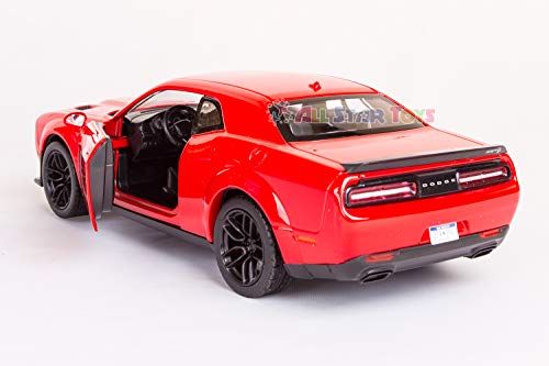 2018 Dodge Challenger SRT Hellcat Widebody Red 1/24 Diecast Model Car by Motormax 79350R