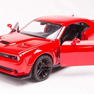 2018 Dodge Challenger SRT Hellcat Widebody Red 1/24 Diecast Model Car by Motormax 79350R