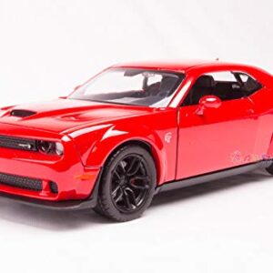 2018 Dodge Challenger SRT Hellcat Widebody Red 1/24 Diecast Model Car by Motormax 79350R