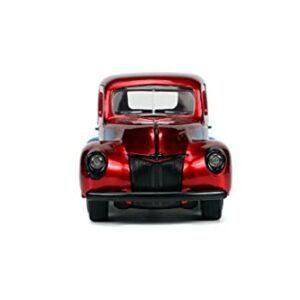 Jada Toys Marvel 1:32 1941 Ford Pickup Die-cast Car & 1.65" Proto-Suit Spider-Man Die-cast Figure, Toys for Kids Ages 8+