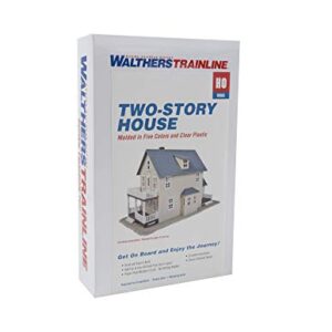 Walthers Trainline HO Scale Model Two-Story House