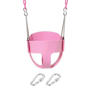 take me away pink swing seat – heavy duty chain plastic coated – playground swing set accessories replacement