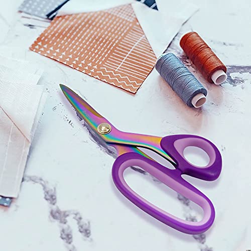 Professional Tailor Scissors, Heavy Duty Titanium Fabric Sewing Scissors, Multi-Purpose Shears for Fabric Cardboard Leather Carpet, Sewing Fabric Leather Dressmaking Shears Professional Scissors.