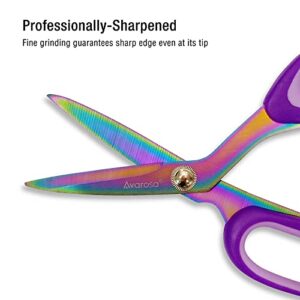 Professional Tailor Scissors, Heavy Duty Titanium Fabric Sewing Scissors, Multi-Purpose Shears for Fabric Cardboard Leather Carpet, Sewing Fabric Leather Dressmaking Shears Professional Scissors.