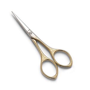 hitopty small embroidery scissors, 3.9in stainless steel sharp craft shears for sewing, art work, threading, needlework small projects