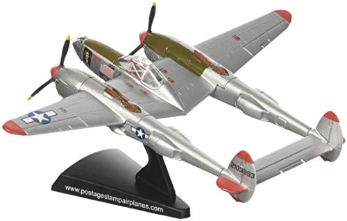 Daron Worldwide Trading Postage Stamp P-38J Lightning Marge 1/115 Dick Bong Airplane Model