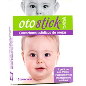 Otostick Baby, Aesthetic Correctors for Prominent Ears, Contains 8 Correctors and 1 Cap, 3+ Months