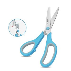 KUONIIY Scissors,Sharp Scissors Blade,Ergonomic Comfortable Handle,Sturdy Sharp Scissors for Office Home School Sewing Fabric Craft Supplies,20 Pack,8inch