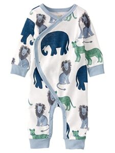 little planet by carter’s baby boys’ organic cotton wrap sleep & play baby boys organic cotton wrap play and toddler sleepers, safari, 9 months us