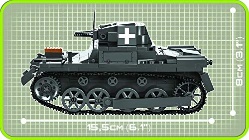 COBI 2534 Panzer I Ausf.A Building Blocks, Grey, Multicolor