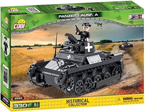 COBI 2534 Panzer I Ausf.A Building Blocks, Grey, Multicolor