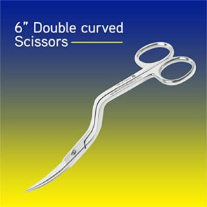 6 inch double-curved machine embroidery scissors from threadnanny