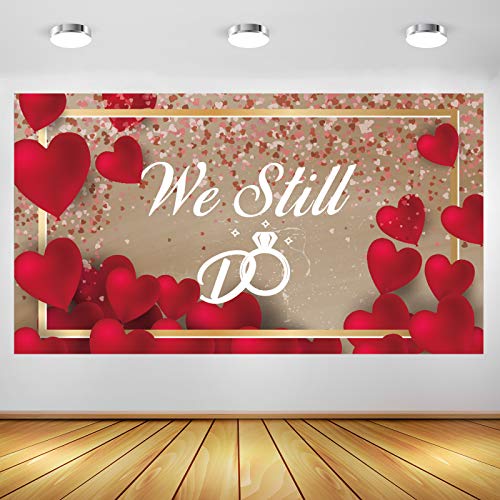 Belrew Durable We Still Do Backdrop Banner, Bridal Shower, Engagement, Bachelorette Party Large Banner, Wedding Celebrate Background Decorations 6 ft x 3 ft