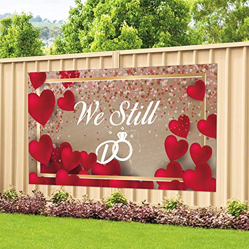 Belrew Durable We Still Do Backdrop Banner, Bridal Shower, Engagement, Bachelorette Party Large Banner, Wedding Celebrate Background Decorations 6 ft x 3 ft