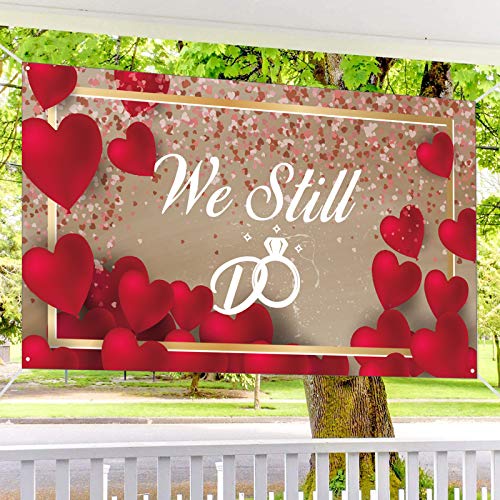 Belrew Durable We Still Do Backdrop Banner, Bridal Shower, Engagement, Bachelorette Party Large Banner, Wedding Celebrate Background Decorations 6 ft x 3 ft