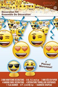 party decorating kit – emoji, 7 pcs