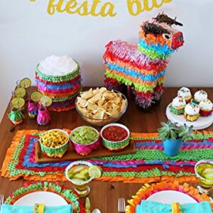 Glamoncha Let's Fiesta Bitches Gold Glitter Banner Sign Garland for Mexican Fiesta Party Bridal Shower Bachelorette Party Decorations