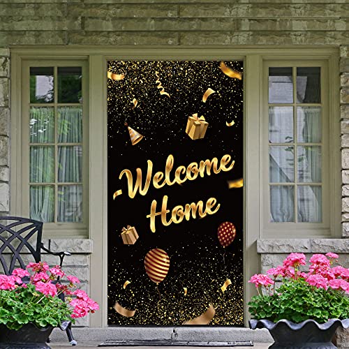 Dill-Dall Welcome Home Door Banner, Housewarming Patriotic Military Decorations, Family Party Supplies, Welcome Back Photo Props