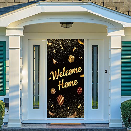 Dill-Dall Welcome Home Door Banner, Housewarming Patriotic Military Decorations, Family Party Supplies, Welcome Back Photo Props