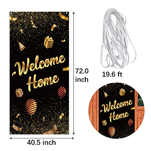 Dill-Dall Welcome Home Door Banner, Housewarming Patriotic Military Decorations, Family Party Supplies, Welcome Back Photo Props